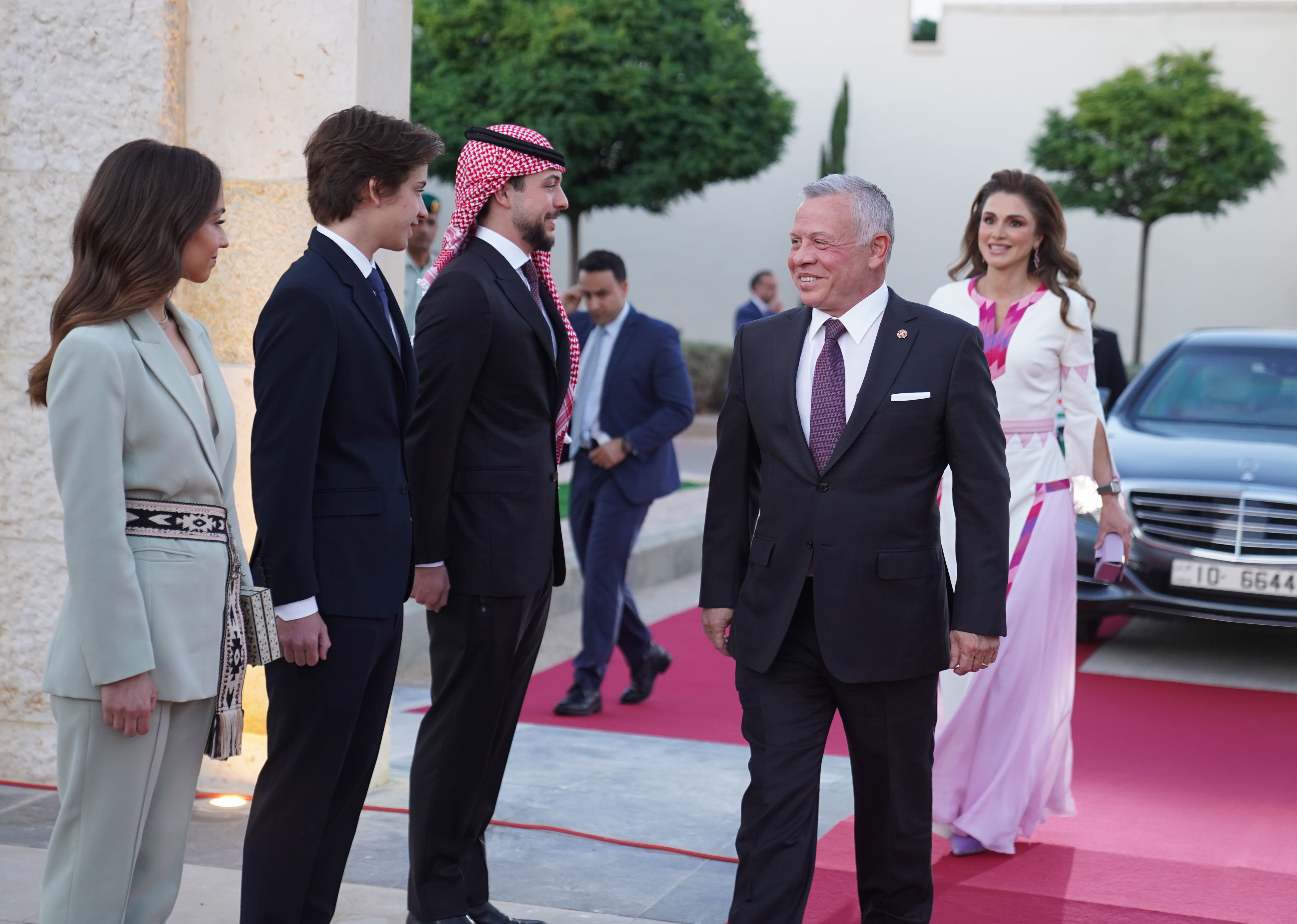 His Majesty King Abdullah II, Accompanied By Her Majesty Queen Rania ...